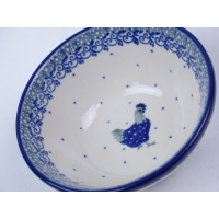 Bunzlau kom/ nest schaal 12,5 cm. * 556-2597 kippen *