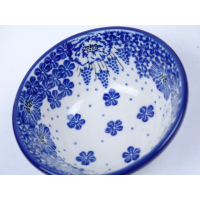 Bunzlau kom/ nest schaaltje 10 cm * 558-1975 blauwe druifjes *