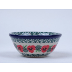 Bunzlau kom/ nestschaaltje 10 cm. * 558-2538 rode viooltjes *