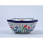 Bunzlau kom/ nestschaaltje 10 cm. * 558-2903 r. tulpjes *