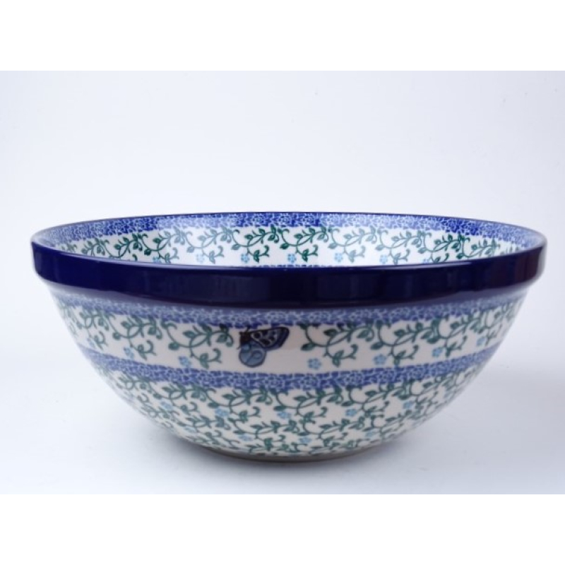 Bunzlau kom /nest 23,5 cm.  * 56-1934 vlinder *