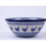 Bunzlau nest schaal 20 cm.  * 57-2597 kippen *