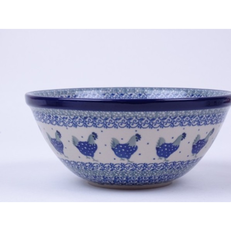 Bunzlau nest schaal 20 cm.  * 57-2597 kippen *