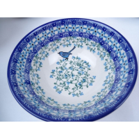 Bunzlau kom/ nest schaal 17 cm. * 58-1932 vogel *