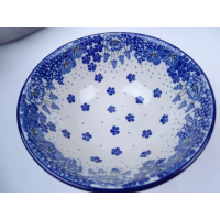 Bunzlau kom/ nest schaal 17 cm. * 58-1975 blauwe.druifjes *