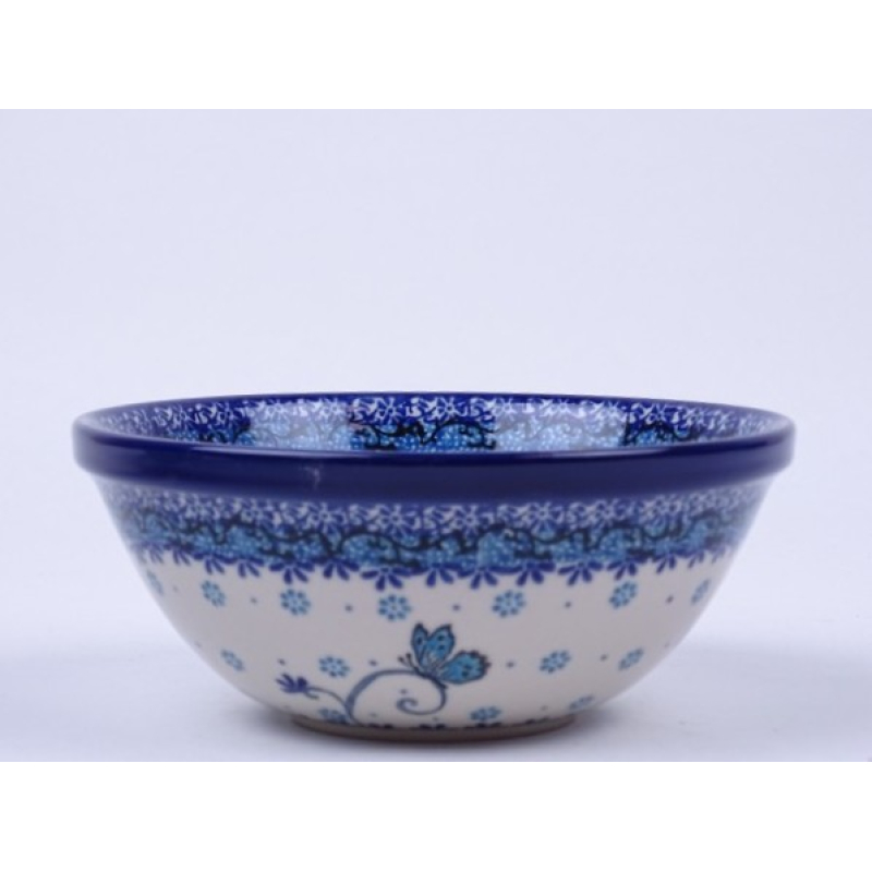 Bunzlau kom/ nest schaal 17 cm. * 58-2008 vlinder *