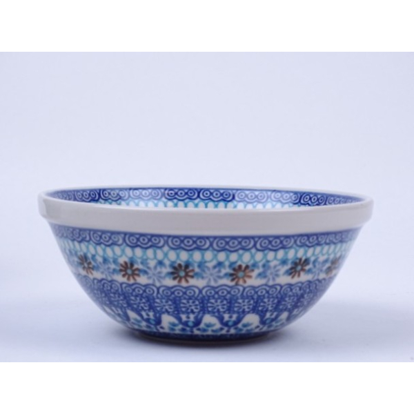 Bunzlau kom/ nest schaal 17 cm. * 58-2187 met witte rand *