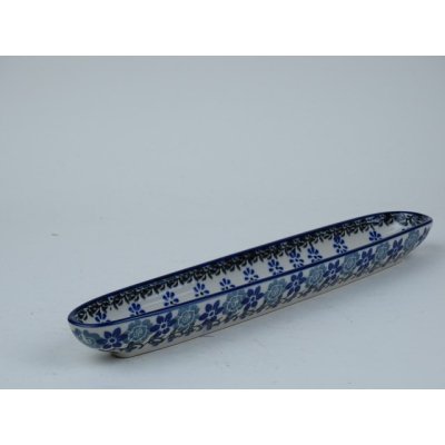 Bunzlau olijven bootje 25.5 cm * 923-1829 * Bunzlau olijven bootje 25.5 cm * 923-1829 *