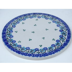 Bunzlau onderzetter plat 14 cm * F22-1982 *