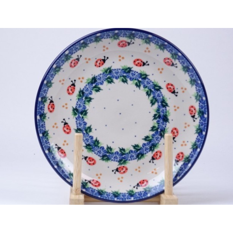 Bunzlau ontbijtbord 20 cm  * 086-1759 lieveheersbeestjes *
