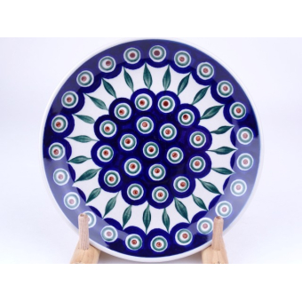 Bunzlau ontbijtbord 20 cm  * 086- 54 met witte rand! * Bunzlau ontbijtbord 20 cm  * 086- 54 met witte rand! *