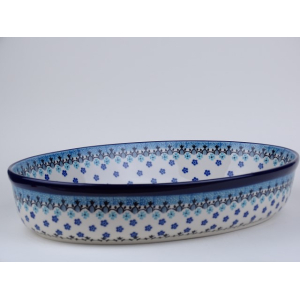 Bunzlau ovenschaal ovaal 30,5 cm.  maat XL.  * 297-1984 *