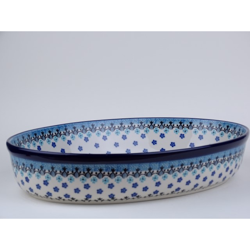 Bunzlau ovenschaal ovaal 30,5 cm.  maat XL.  * 297-1984 *