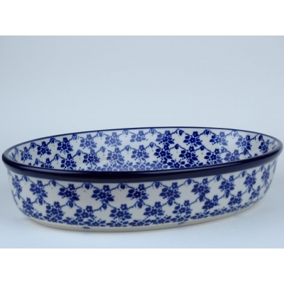 Bunzlau ovenschaal ovaal 27 cm. maat L.  * 298-2606 *
