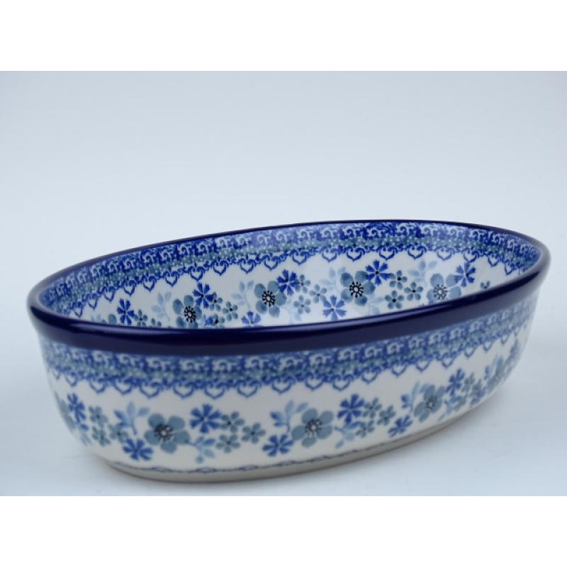 Bunzlau ovenschaal ovaal 24 cm.  maat M. * 299-2333 *