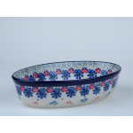 Bunzlau ovenschaaltje ovaal 15,5 cm. maat XS  * A35-2336 *