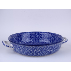Bunzlau ovenschaal met handvat 31 cm. breed  * 420-2396 *