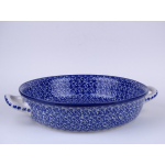 Bunzlau ovenschaal met handvat 31 cm. breed  * 420-2396 *