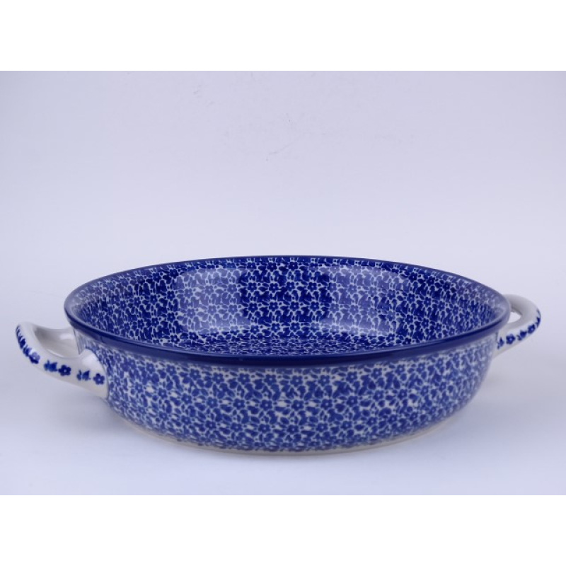 Bunzlau ovenschaal met handvat 31 cm. breed  * 420-2396 *