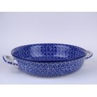 Bunzlau ovenschaal met handvat 31 cm. breed  * 420-2396 *