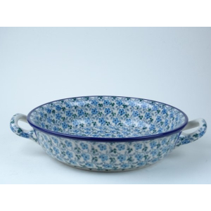 Bunzlau ovenschaal met handvat 26 cm. breed  * 419-2162 *