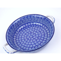 Bunzlau ovenschaal met handvat 26 cm. breed  * 419-884 *