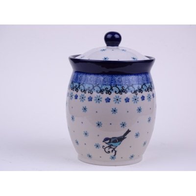 Bunzlau voorraad / kruiden pot 17 cm. * 104-2529 vogel * Bunzlau voorraad / kruiden pot 17 cm. * 104-2529 vogel *