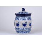 Bunzlau voorraad /kruiden pot 14 cm. * 105-2597 kippen *
