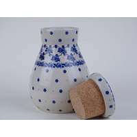 Bunzlau voorraadpot met kurken deksel  * E29-2606 *