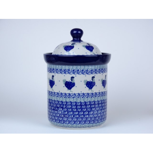 Bunzlau voorraad pot maat L *492-2596 * kippen *