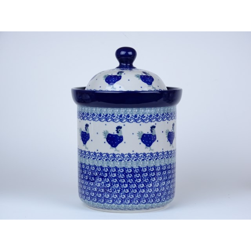 Bunzlau voorraad pot maat L *492-2596 * kippen *