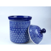 Bunzlau voorraadpot 21 cm hoog. Maat L. * 492-884 *