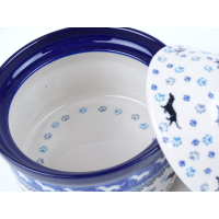 Bunzlau voorraadpot 11 cm. hoog * 496-2151 teckel *