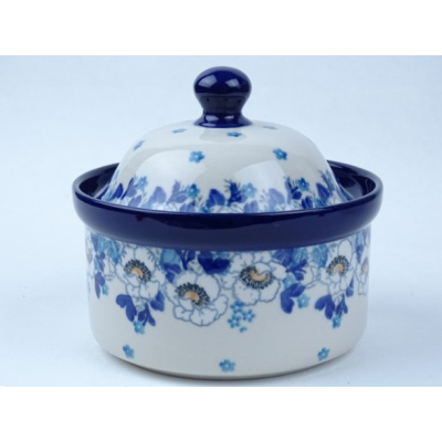 Bunzlau voorraadpot 11 cm. hoog * 496-2222 *