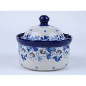 Bunzlau voorraadpot 11 cm. hoog * 496-2222 *