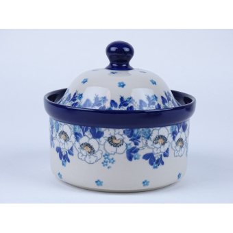 Bunzlau voorraadpot 11 cm. hoog * 496-2222 *