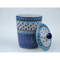 Bunzlau voorraadpot strak 18 cm. hoog * E73- 1984 *