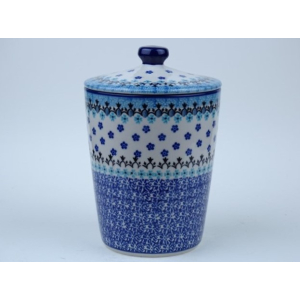 Bunzlau voorraadpot strak 18 cm. hoog * E73- 1984 *