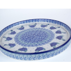 Bunzlau premium / serveerbord 25cm . * E93-2597 kippen *