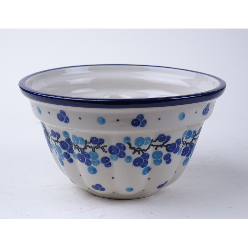 Bunzlau pudding / bakvorm klein 13,5 cm * 80- 2716 b. bessen *