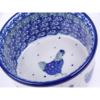 Bunzlau ramekin/ soufflé 5 cm. hoog * 409-2597 kippen *