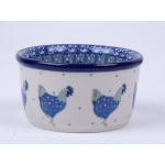 Bunzlau ramekin/ soufflé 5 cm. hoog * 409-2597 kippen *