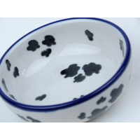 Bunzlau laag schaaltje 9 cm. * B88-2416 koeien vlekken *