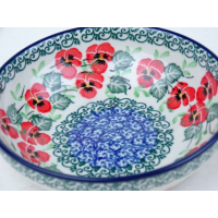 Bunzlau laag schaaltje 13 cm.  * B89-2538 *