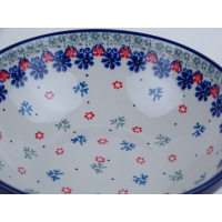 Bunzlau schaal met donkere rand 18,5 cm.  * D30-2236 *