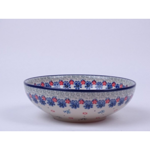 Bunzlau lage serveerschaal 17 cm. * B90-2236 *