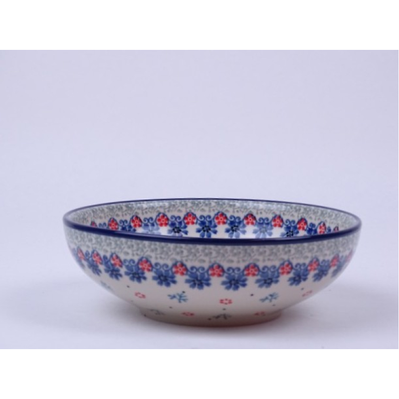 Bunzlau lage serveerschaal 17 cm. * B90-2236 *