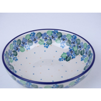 Bunzlau servingbowl 17 cm. * B90-2339 viooltjes *