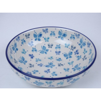 Bunzlau servingbowl 17 cm. * B90-2380 vlinders *