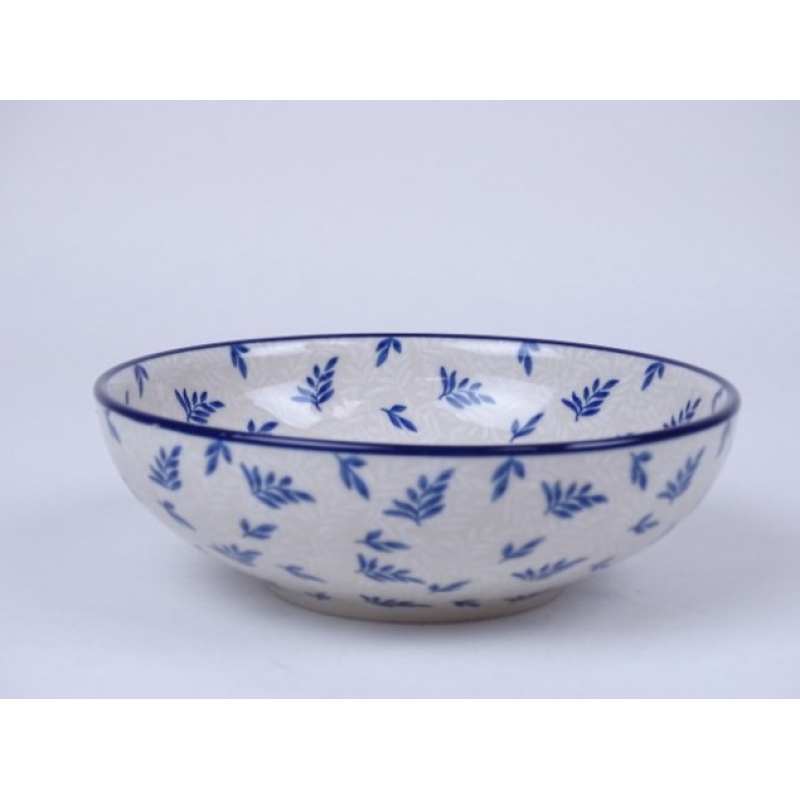 Bunzlau servingbowl 17 cm. * B90-2393 veertjes *